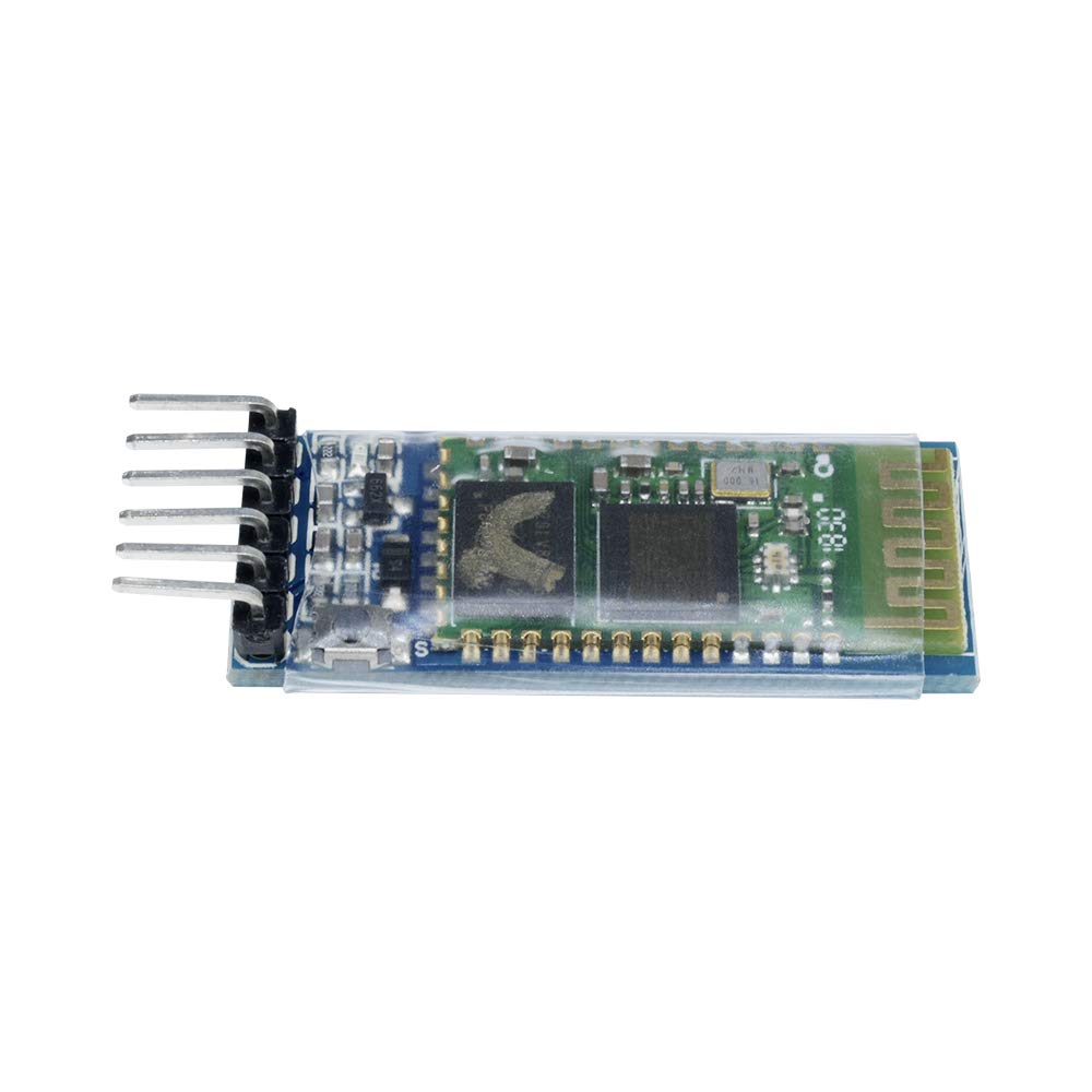 Aideepen 2pcs HC-05 Wireless Bluetooth Serial Transceiver Pass-Through Module Slave and Master 6 Pin Serial Communication for Arduino 